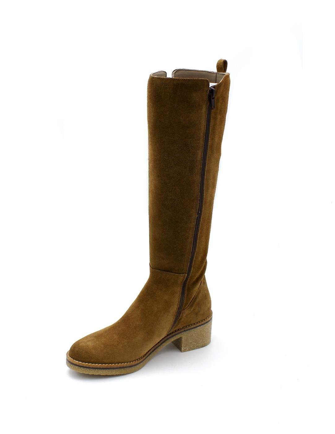 Bota Elástico Patricia Miller 5303 Cuero Mujer