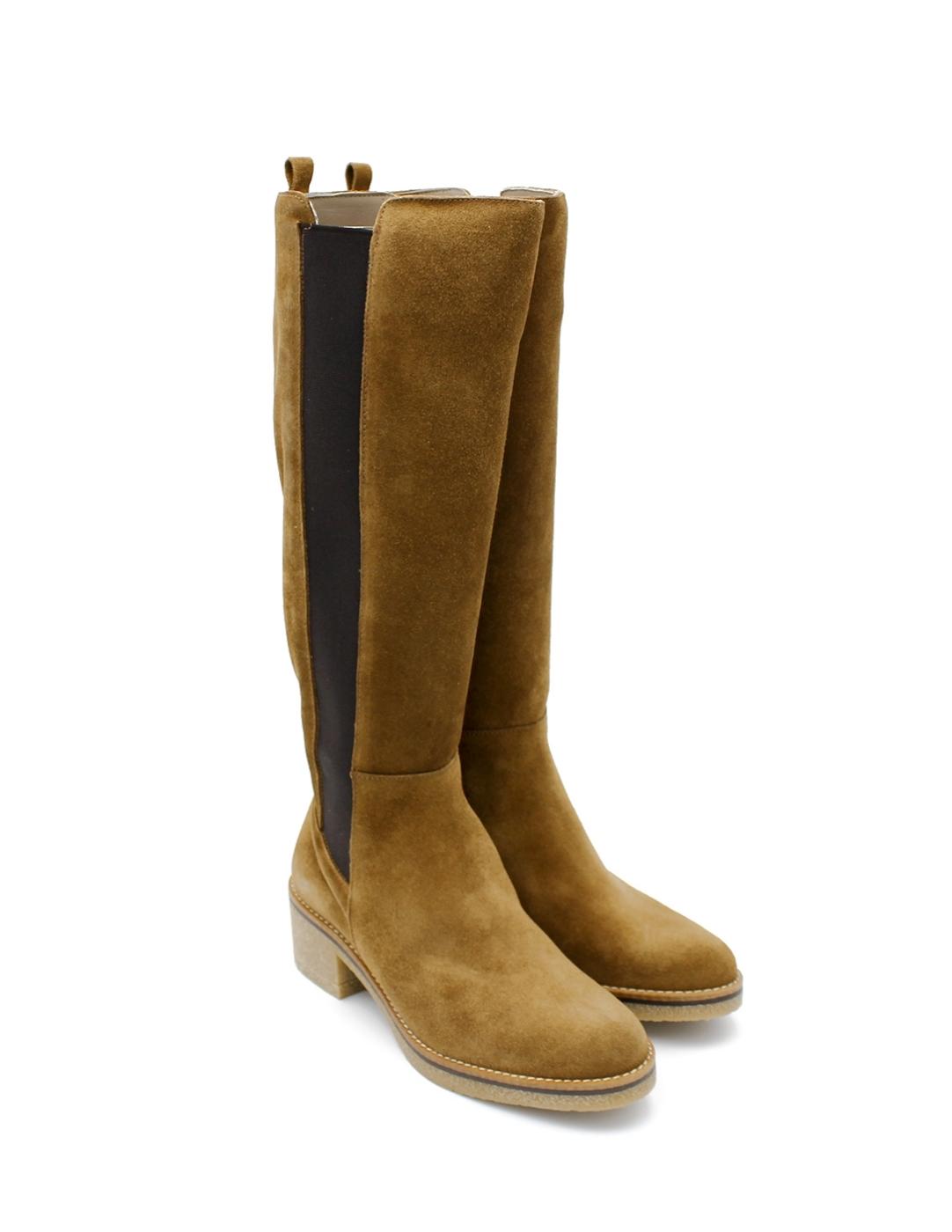 Bota Elástico Patricia Miller 5303 Cuero Mujer