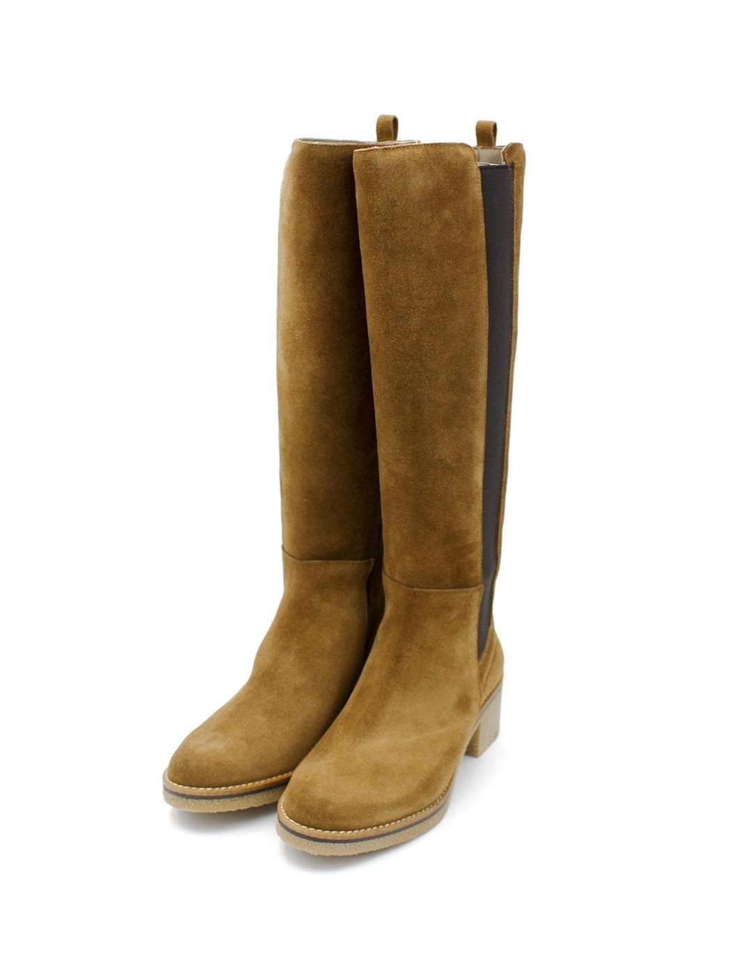 Bota Elástico Patricia Miller 5303 Cuero Mujer