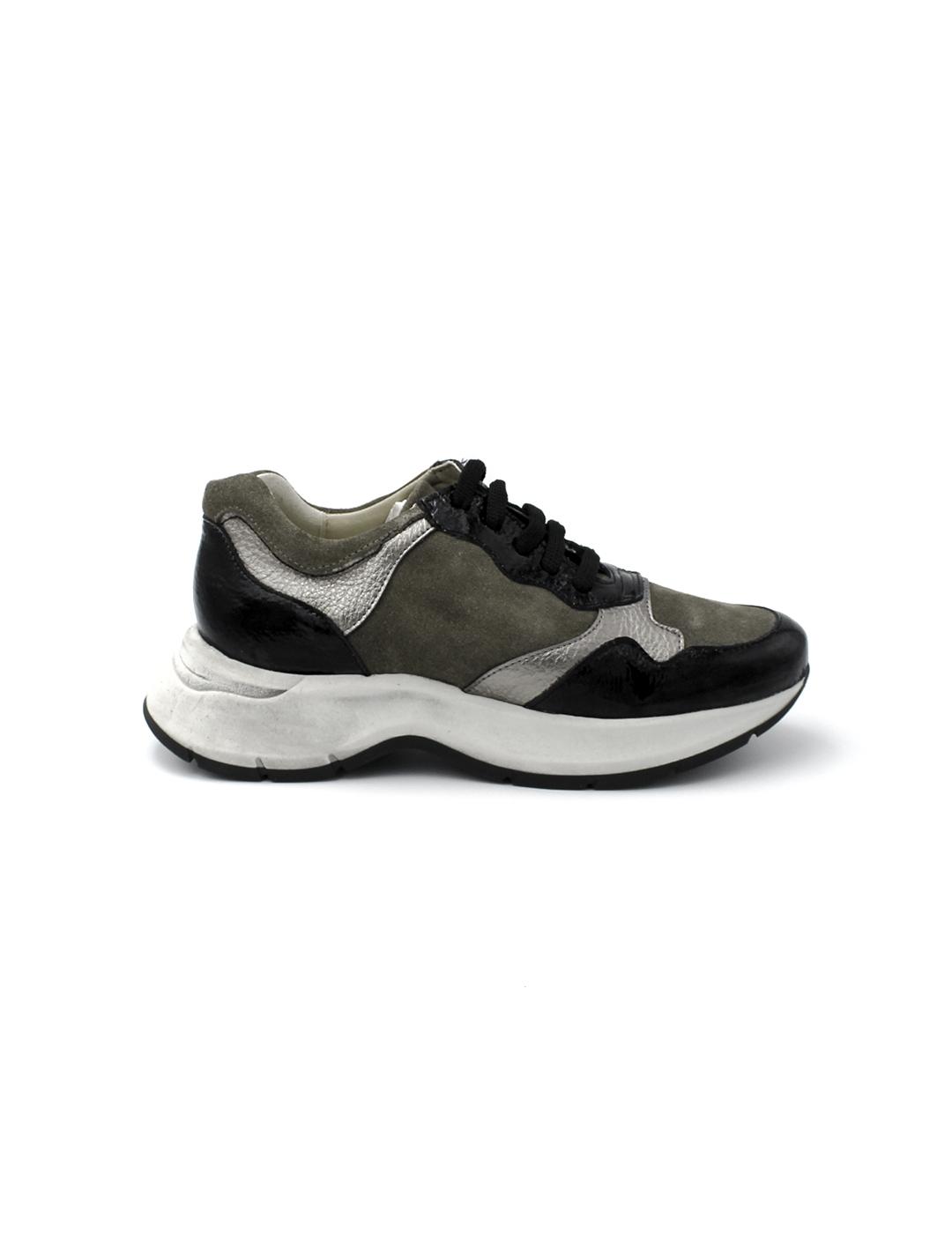 Deportivas con Charol PATRICIA MILLER 6445N Negro Mujer.