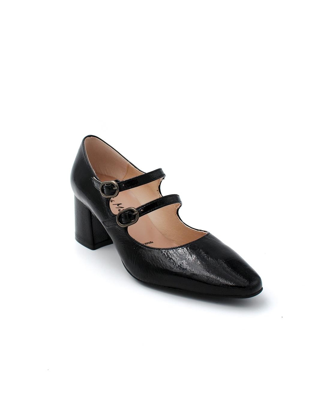 Zapato Saja Mary Jane Patricia Miller 6451 Negro Mujer