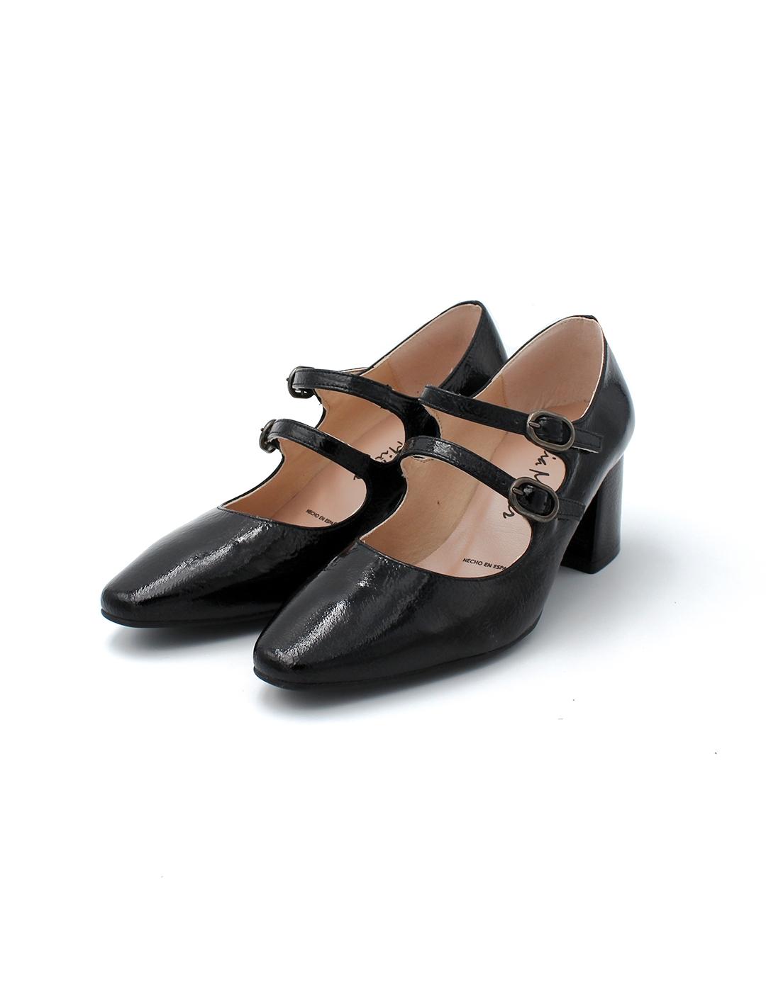 Zapato Saja Mary Jane Patricia Miller 6451 Negro Mujer