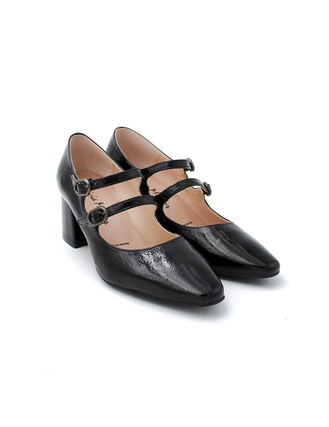 Zapato Saja Mary Jane Patricia Miller 6451 Negro Mujer