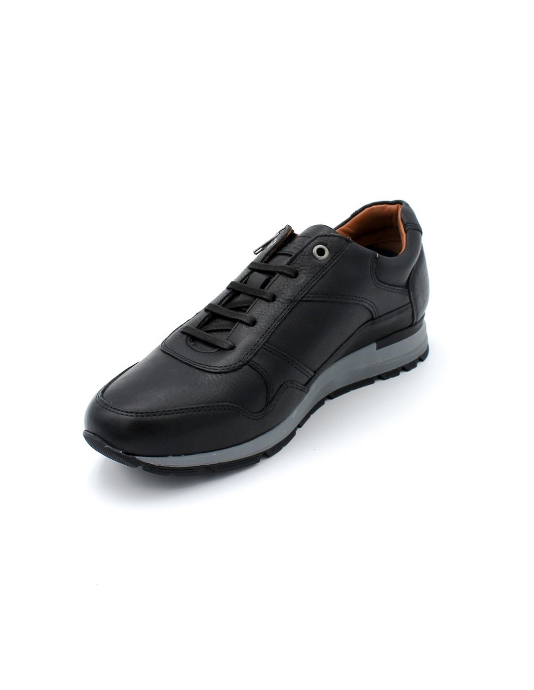 Deportivas Vestir Cremallera Kangaroos 632-11  Negro Hombre