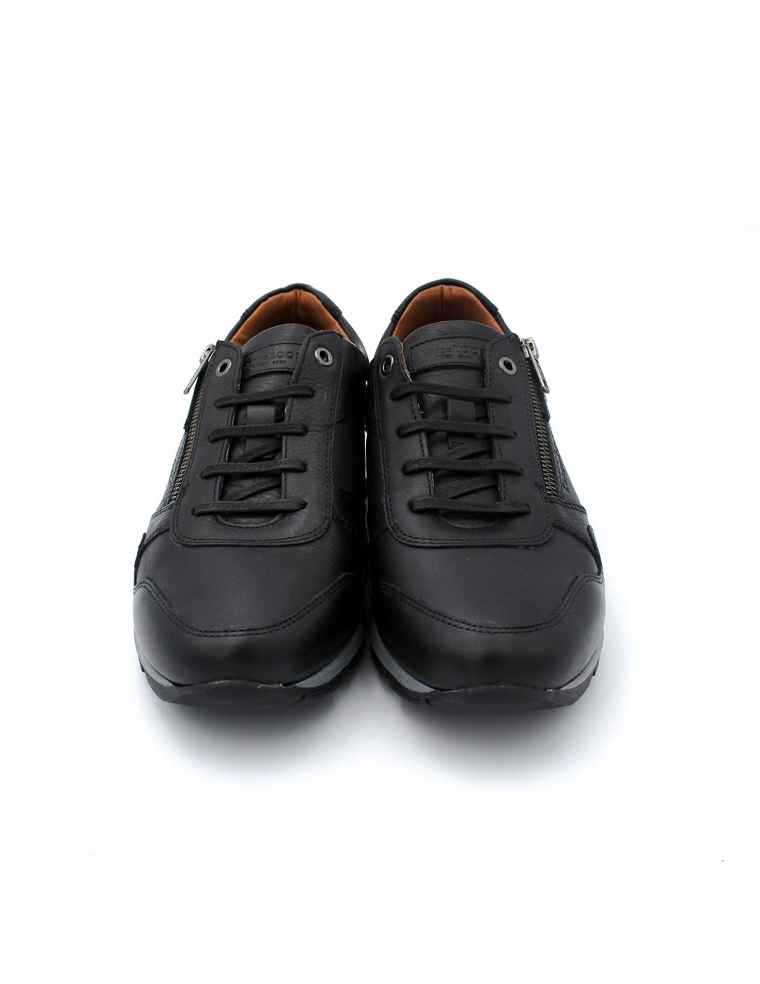 Deportivas Vestir Cremallera Kangaroos 632-11  Negro Hombre