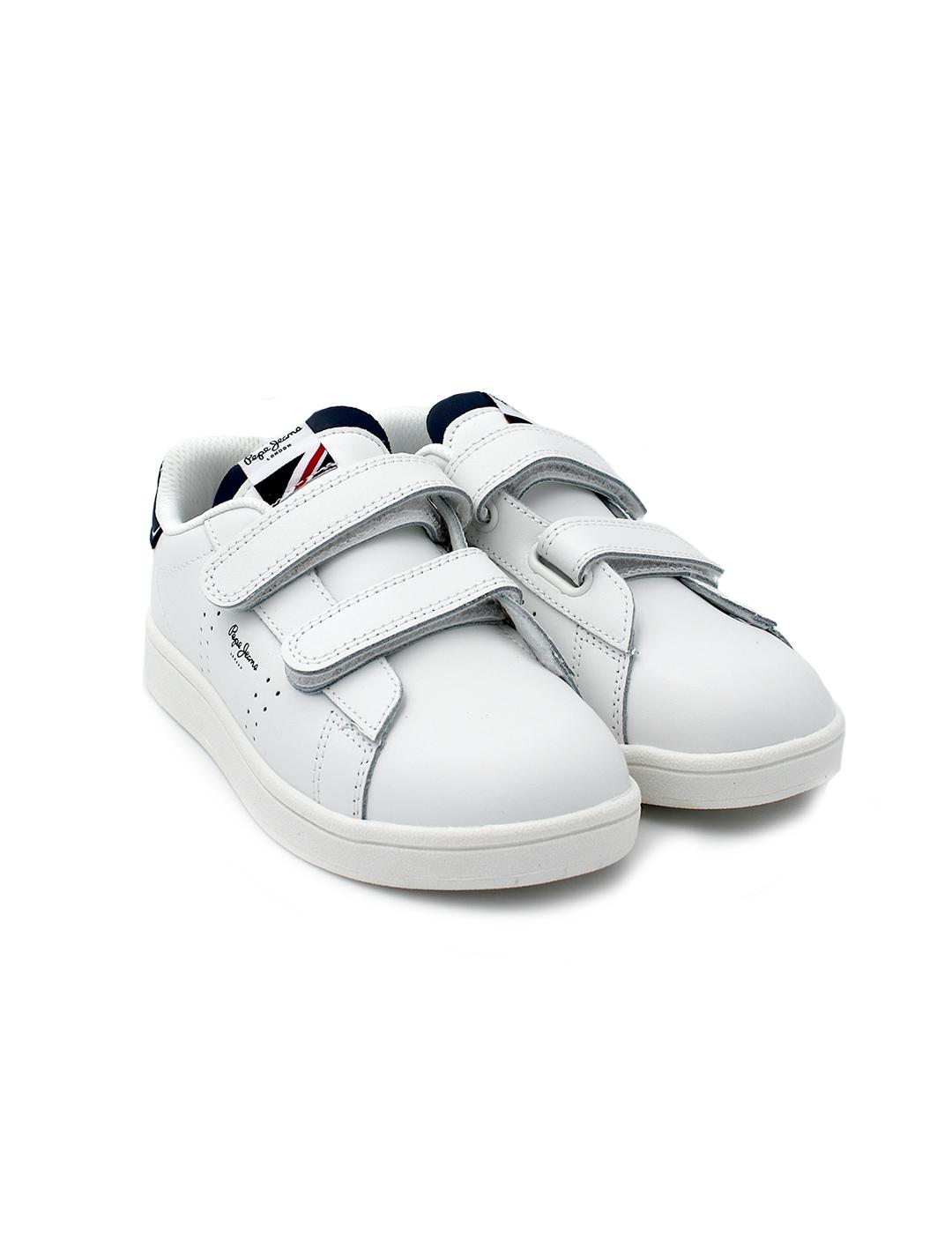 Deportiva PEPE JEANS PBS00006 Blanca Niño.