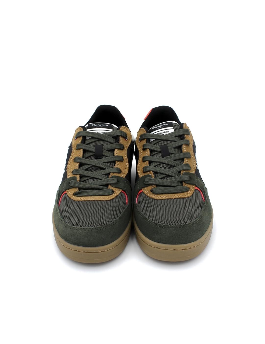 Bamba Retro Ante Pepe Jeans PMS00027 Kaki/Verde Hombre