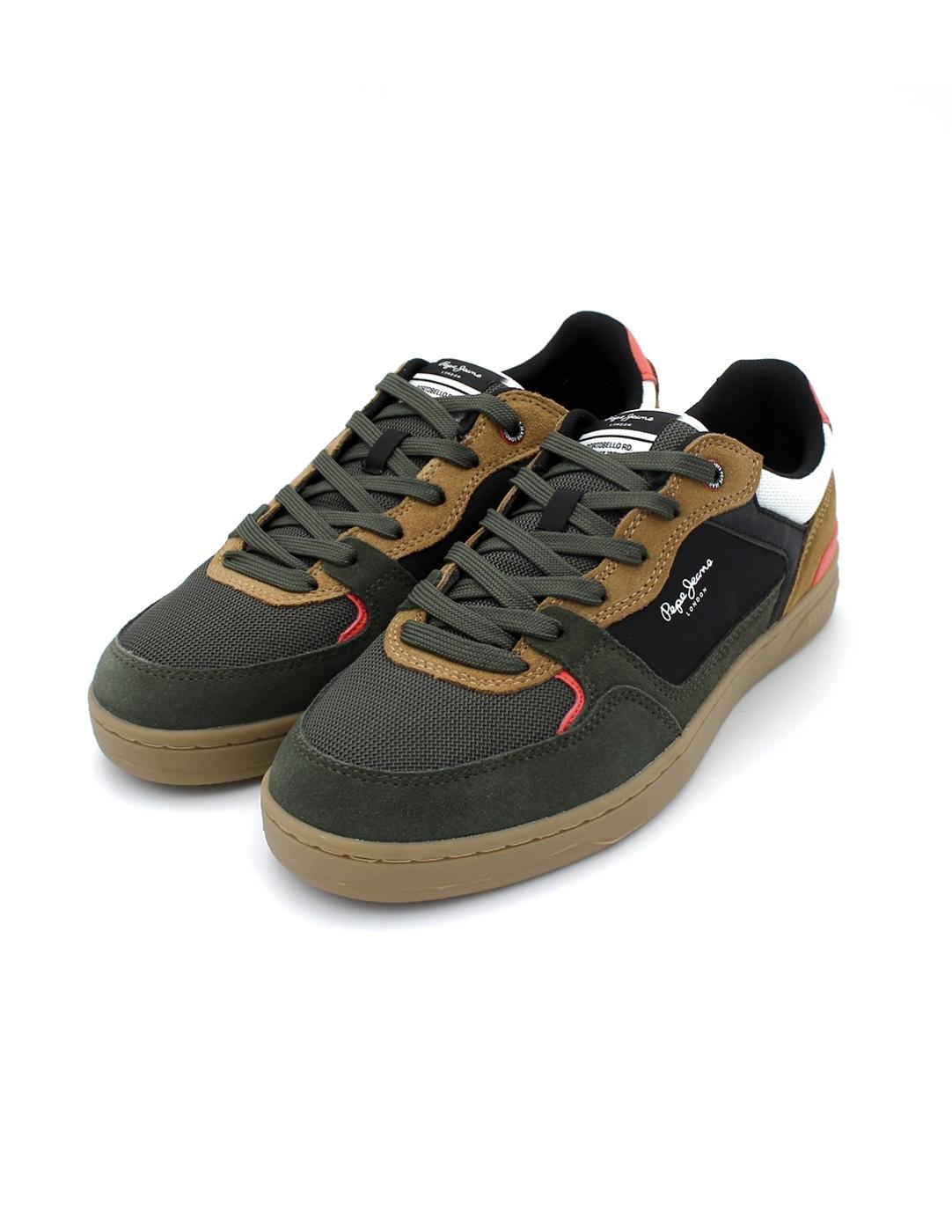 Bamba Retro Ante Pepe Jeans PMS00027 Kaki/Verde Hombre