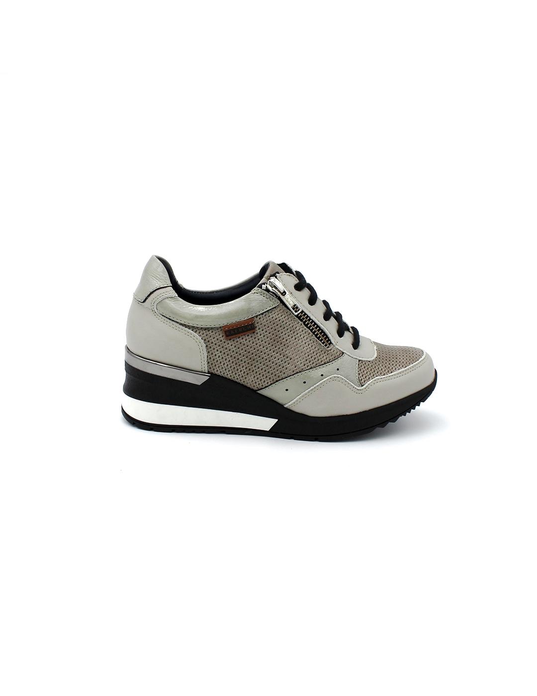 Zapato Cuña BAERCHI 40601 Grey Mujer.