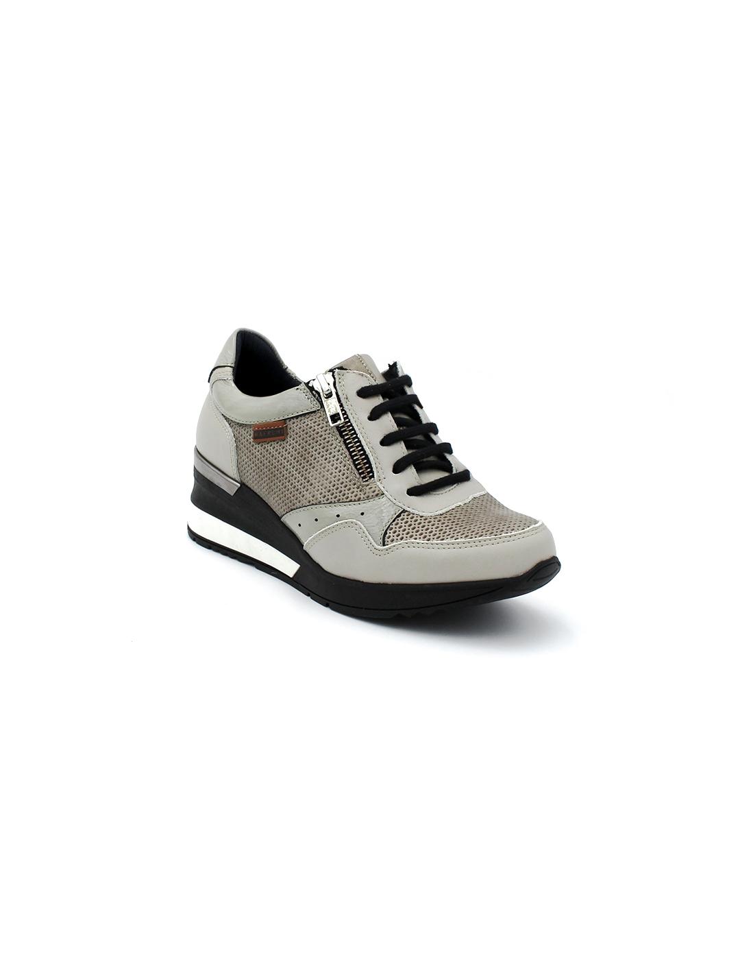 Zapato Cuña BAERCHI 40601 Grey Mujer.