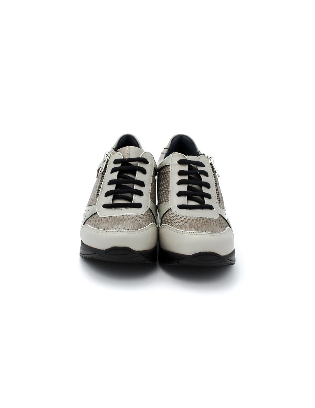 Zapato Cuña BAERCHI 40601 Grey Mujer.