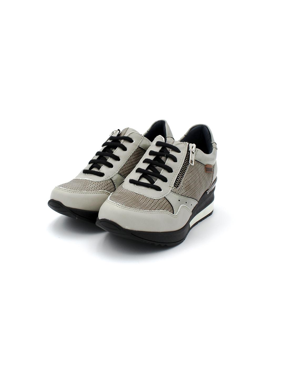 Zapato Cuña BAERCHI 40601 Grey Mujer.