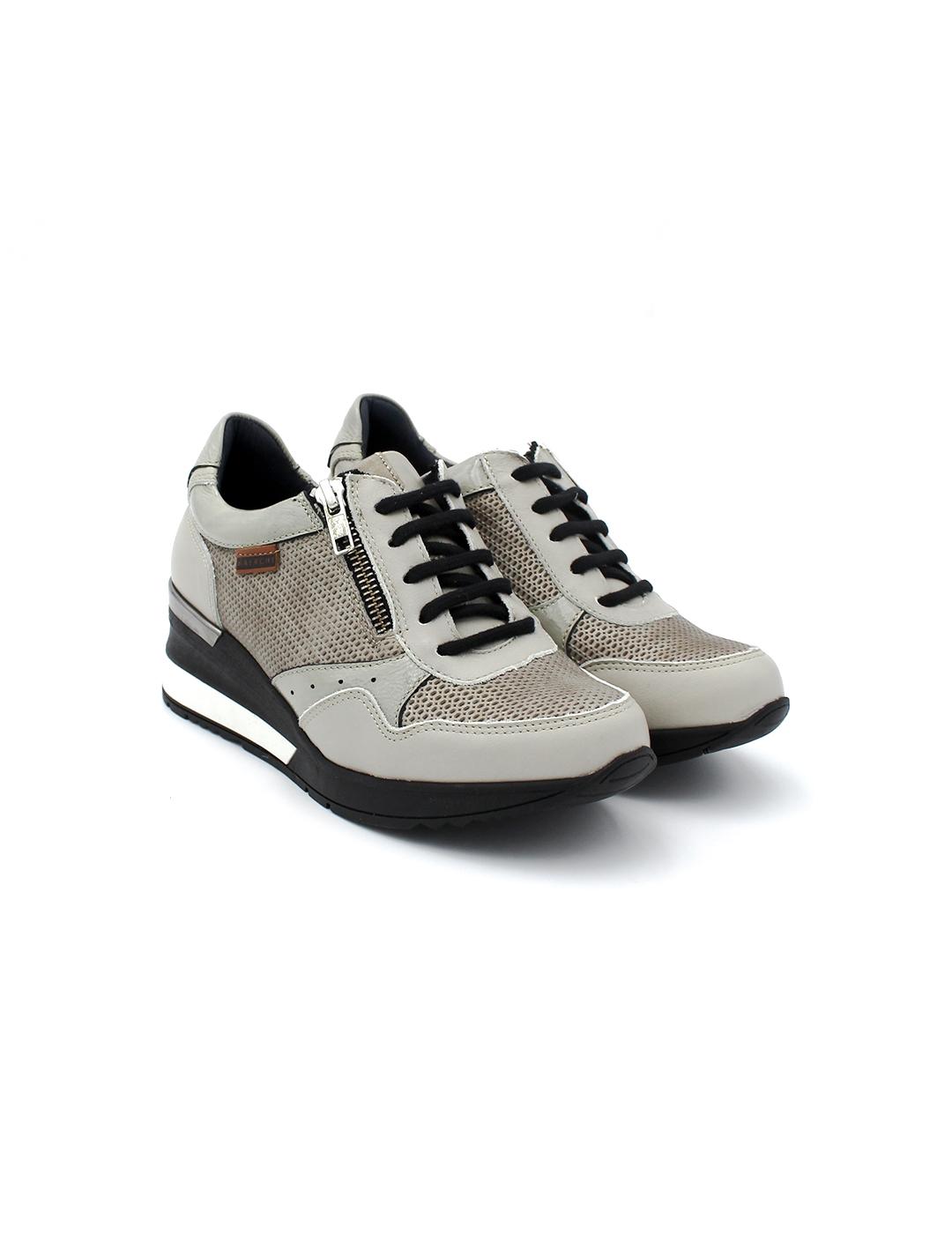 Zapato Cuña BAERCHI 40601 Grey Mujer.