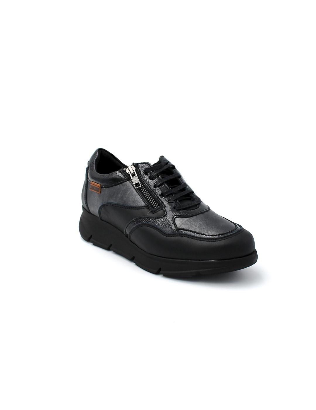 Zapato  Metalizado BAERCHI 54060 Negro Mujer.