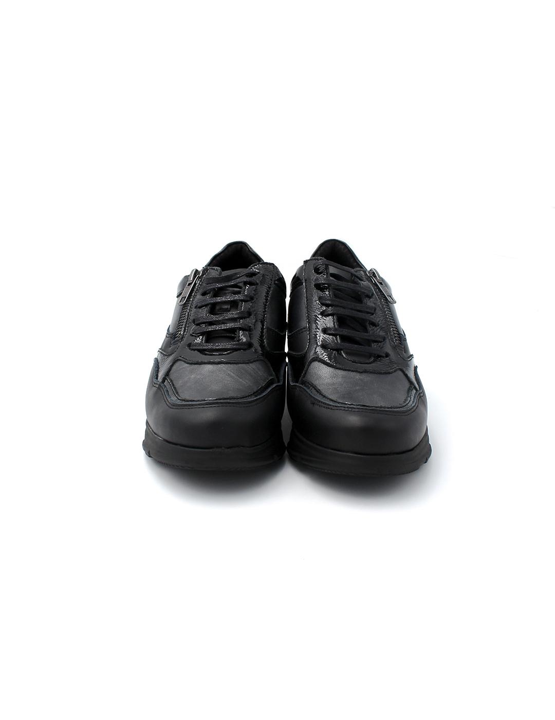 Zapato  Metalizado BAERCHI 54060 Negro Mujer.