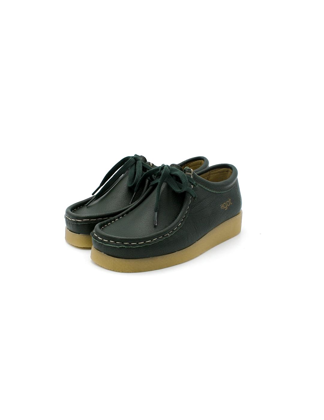 Zapatos AGOT BEE Forest Verde Mujer.