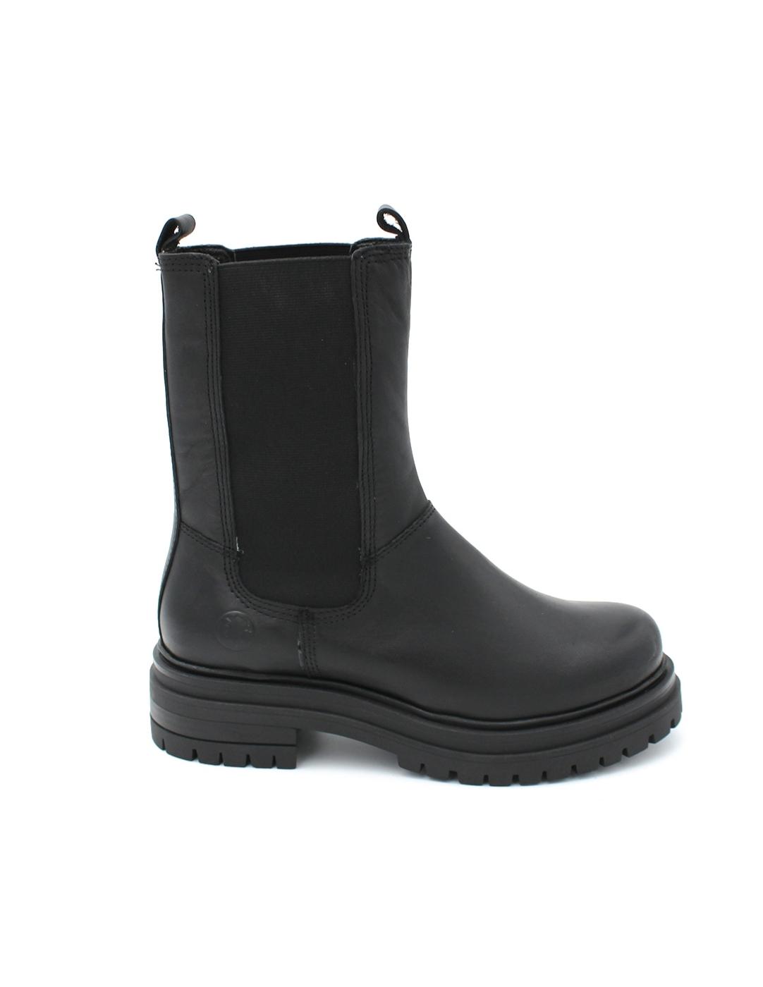 Botín Chelsea Elástico Coronel Tapioca C216-11 Negro Mujer