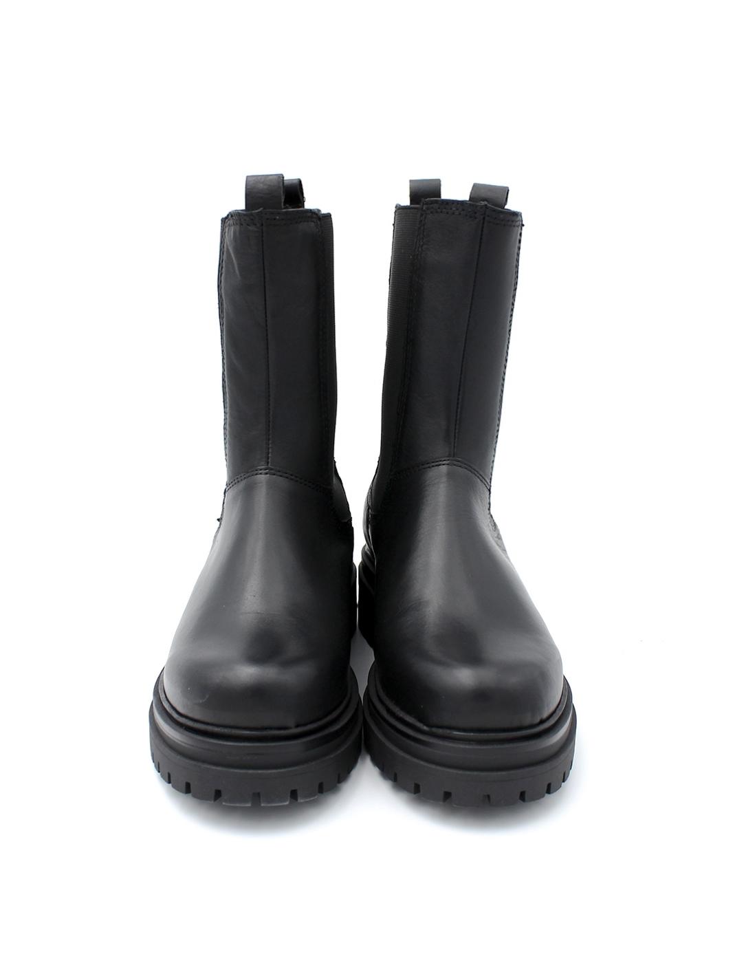 Botín Chelsea Elástico Coronel Tapioca C216-11 Negro Mujer