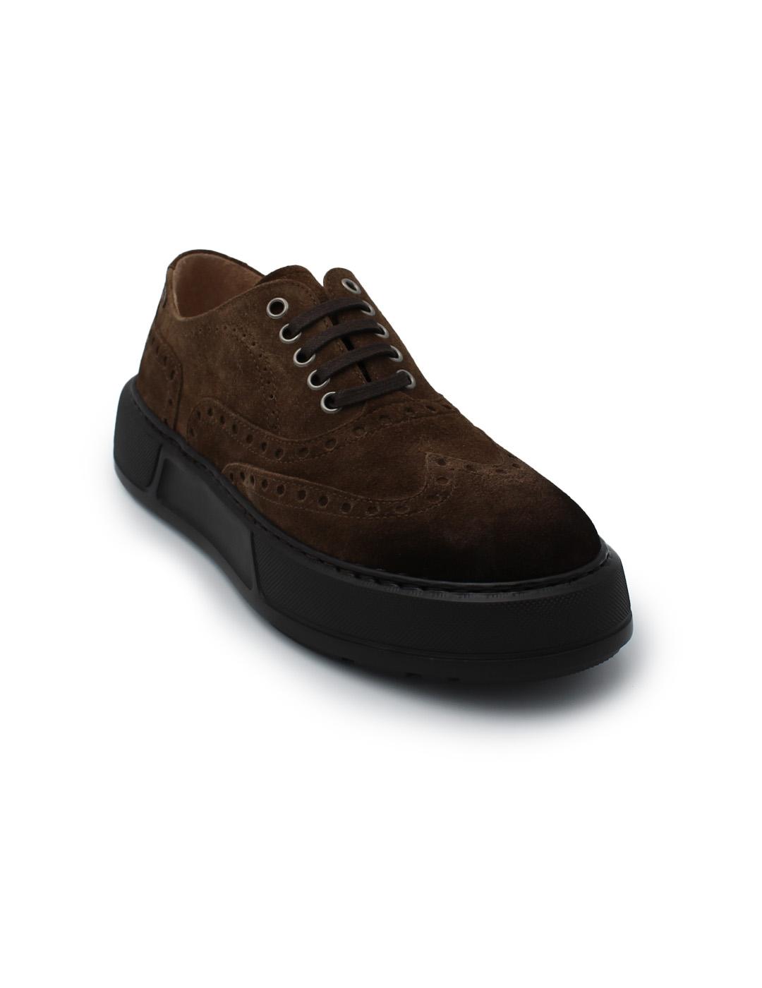 Zapato Basket Old Luis Gonzalo 8120H Marrón Hombre