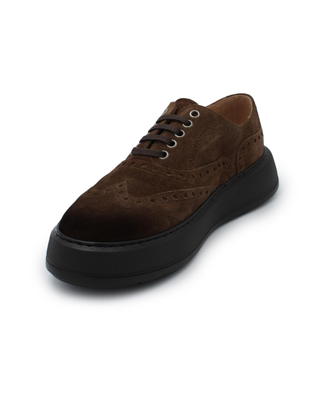 Zapato Basket Old Luis Gonzalo 8120H Marrón Hombre