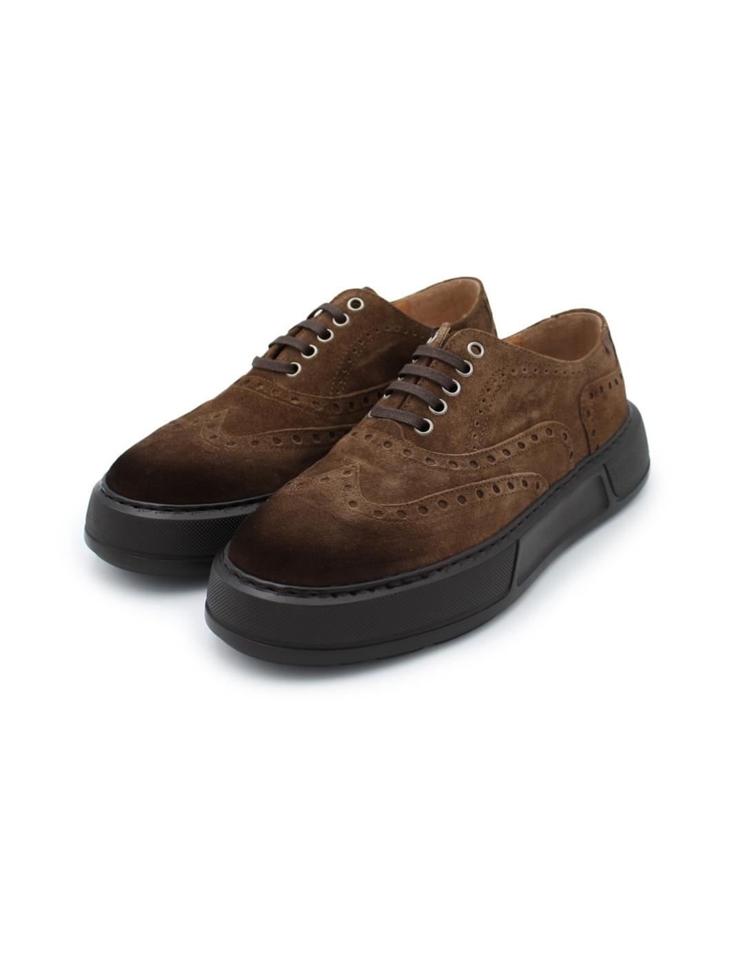 Zapato Basket Old Luis Gonzalo 8120H Marrón Hombre