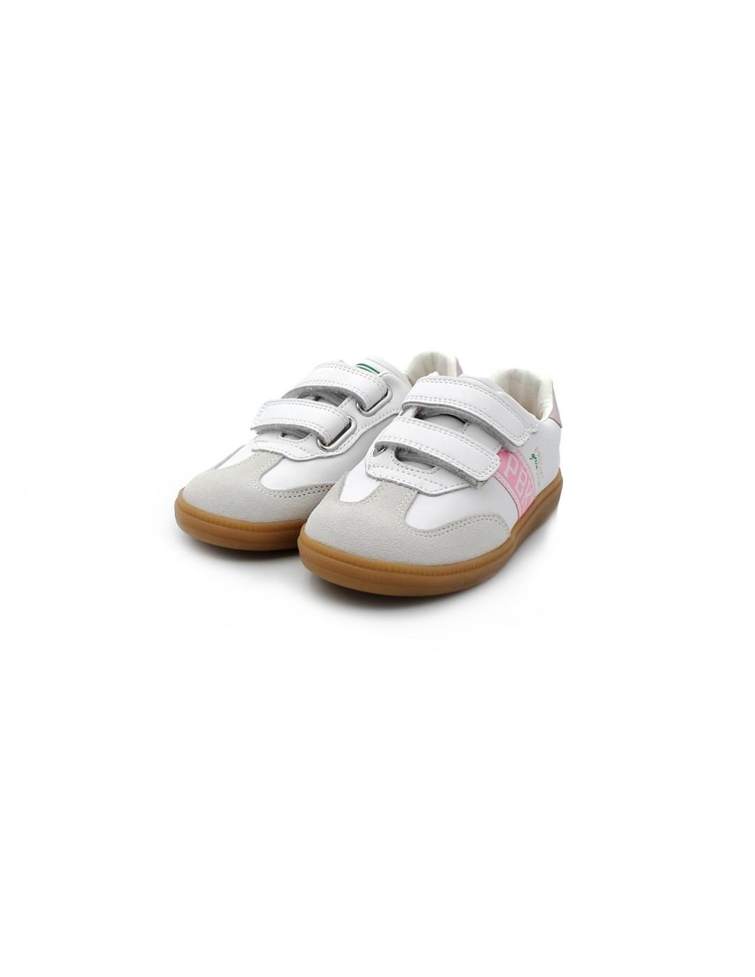 Bamba Piel PABLOSKY 205707 Blanco/Rosa Niña