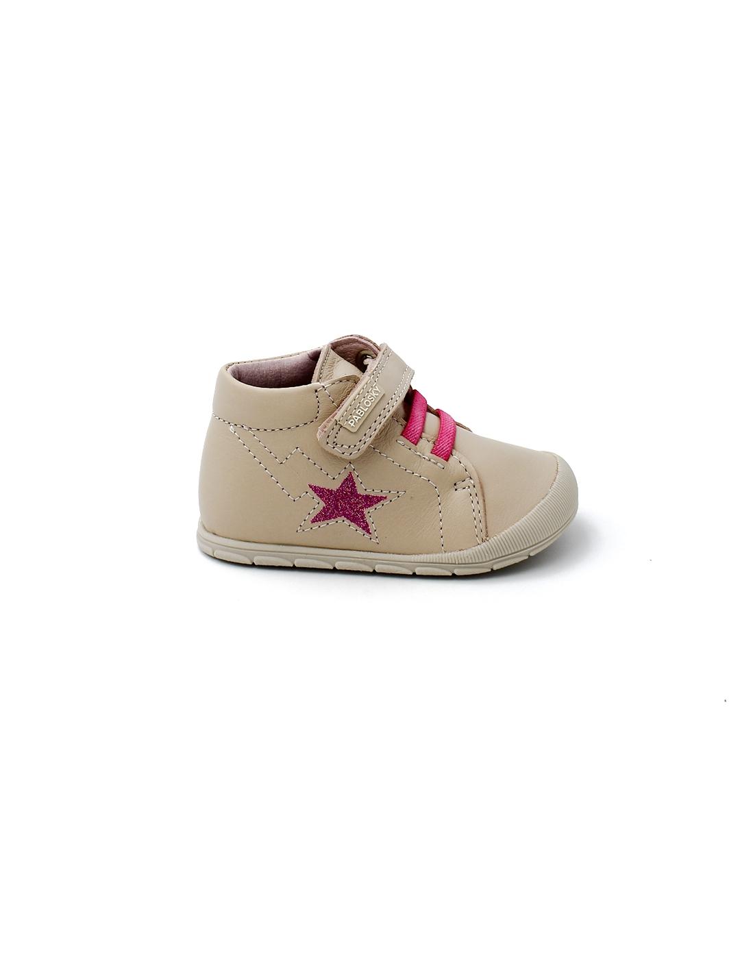 Botín Barefoot Ziggy Pablosky 045272 Rosa Nude Niña