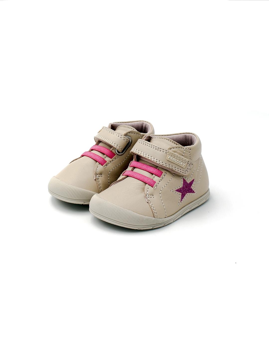 Botín Barefoot Ziggy Pablosky 045272 Rosa Nude Niña