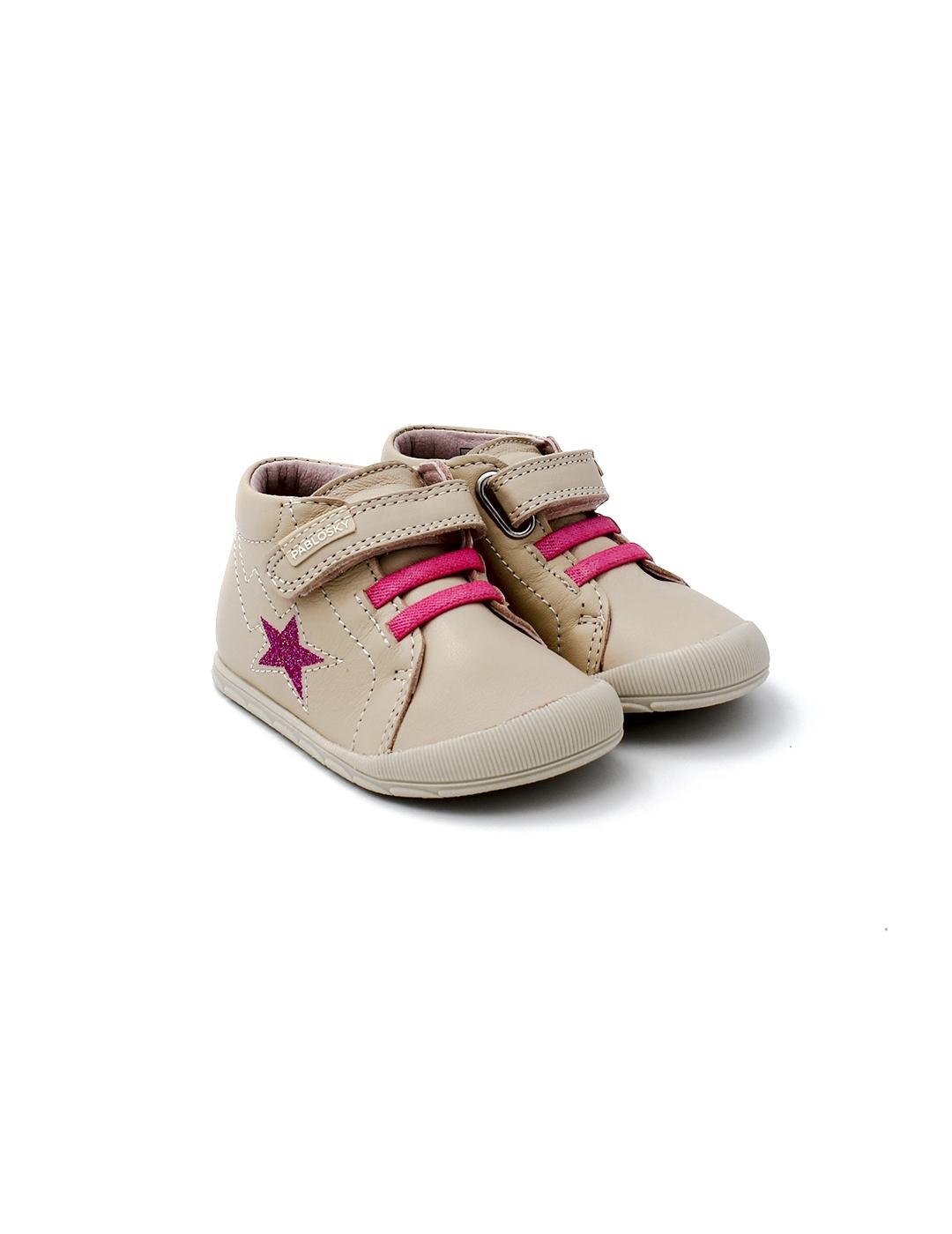 Botín Barefoot Ziggy Pablosky 045272 Rosa Nude Niña