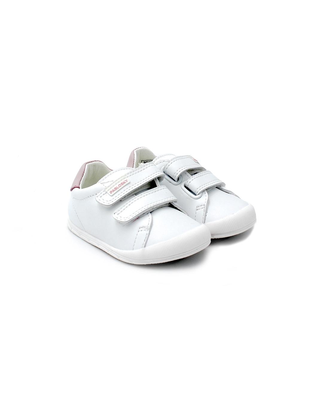 Deportivas `PABLOSKY 044807 Blanco/Rosa Niña.