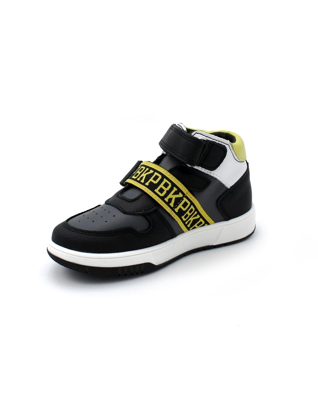 Botín deportivo Basket Pablosky 200354 Negro/Amarillo Niño