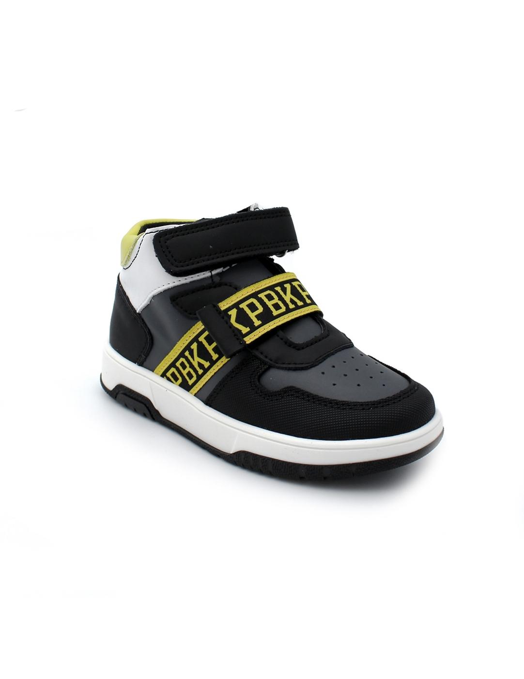 Botín deportivo Basket Pablosky 200354 Negro/Amarillo Niño