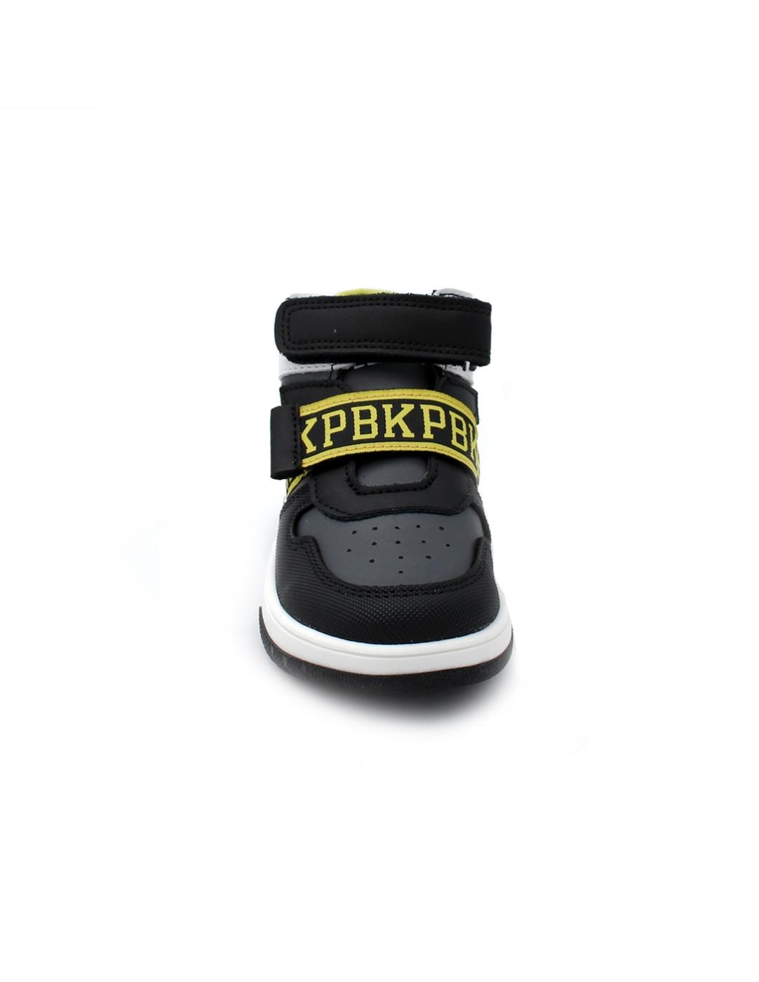 Botín deportivo Basket Pablosky 200354 Negro/Amarillo Niño