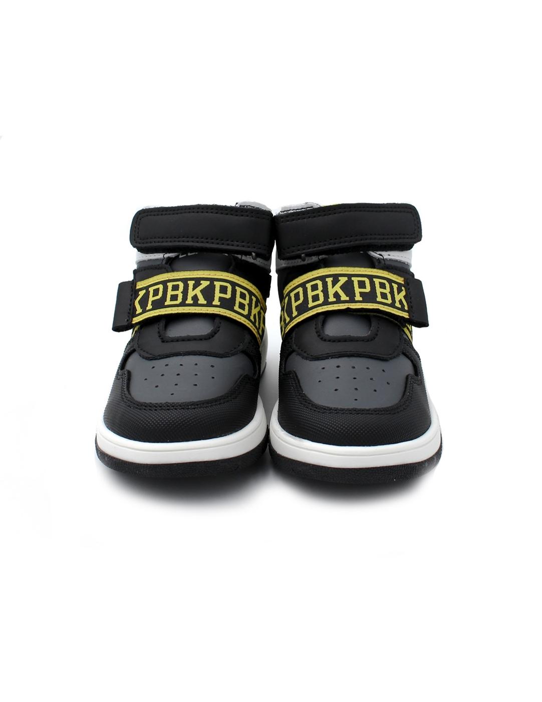 Botín deportivo Basket Pablosky 200354 Negro/Amarillo Niño