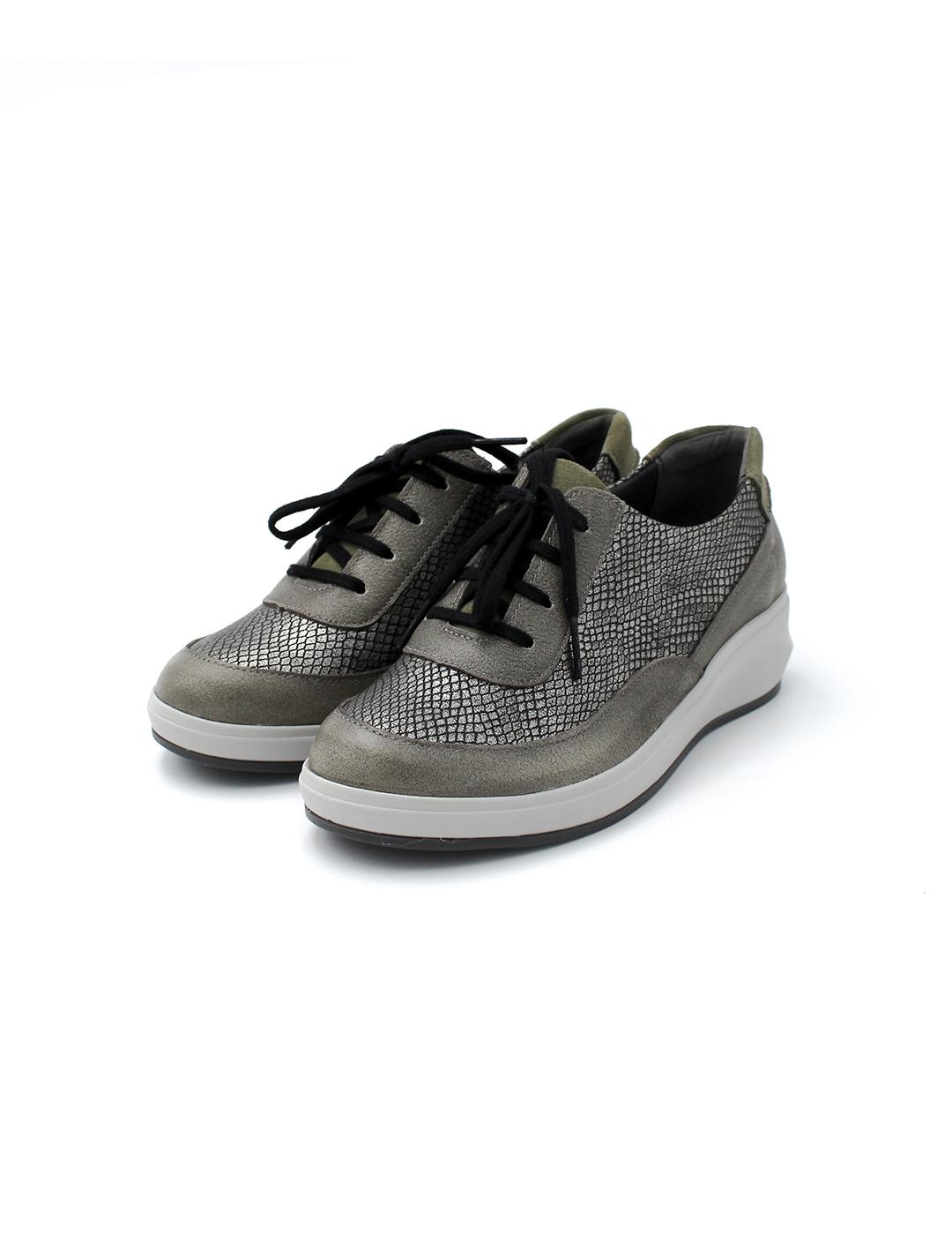 Zapato Metalizado SUAVE 3402 Taupe Mujer.