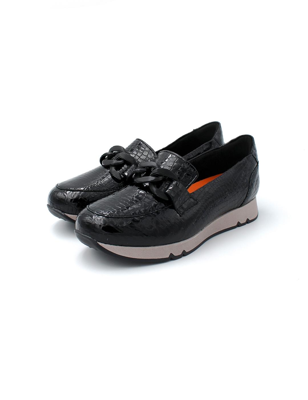 Mocasín Charol Coco DOCTOR CUTILLAS 82822 Negro Mujer.