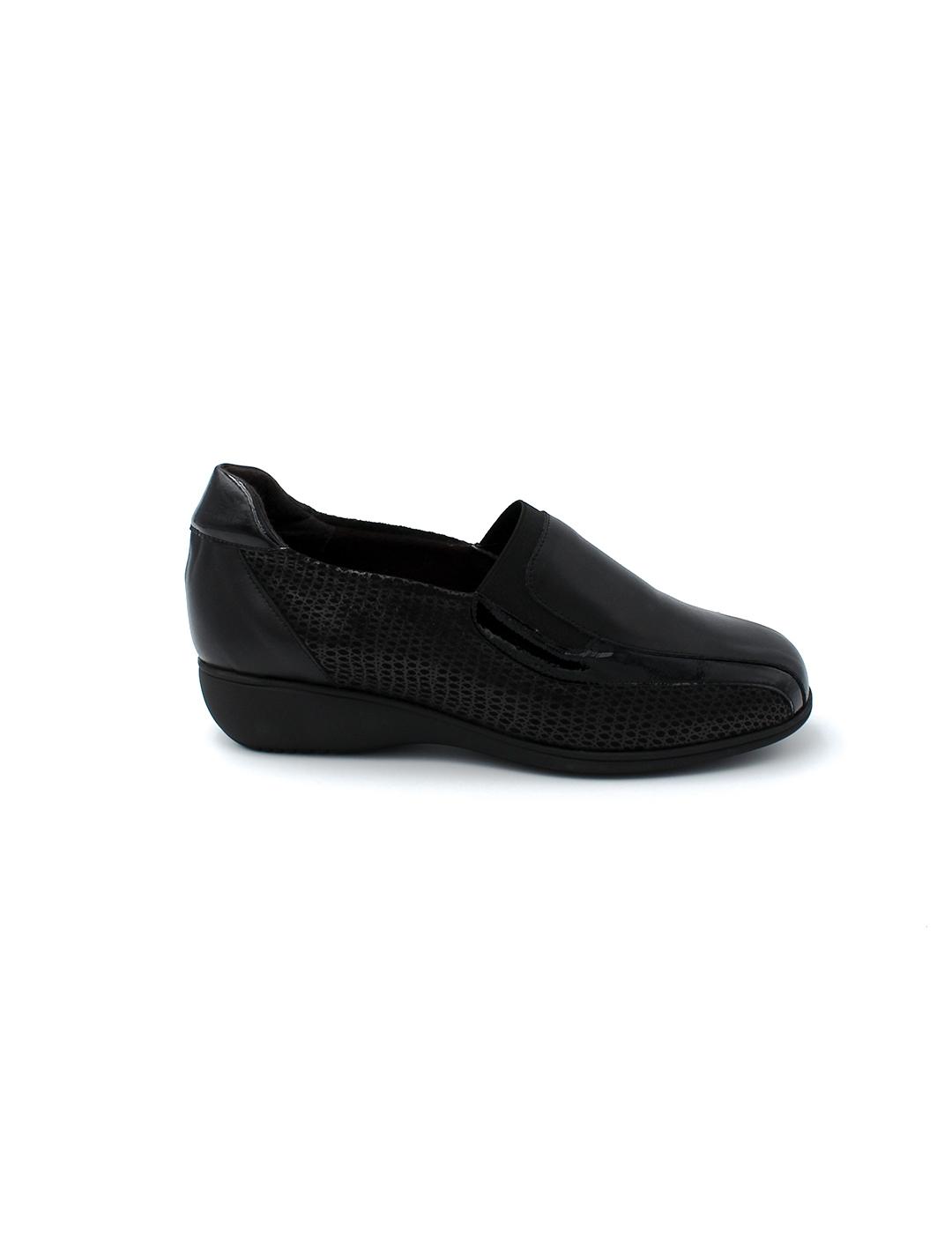 Zapato Clásico Elástico Doctor Cutillas 53577 Negro Mujer