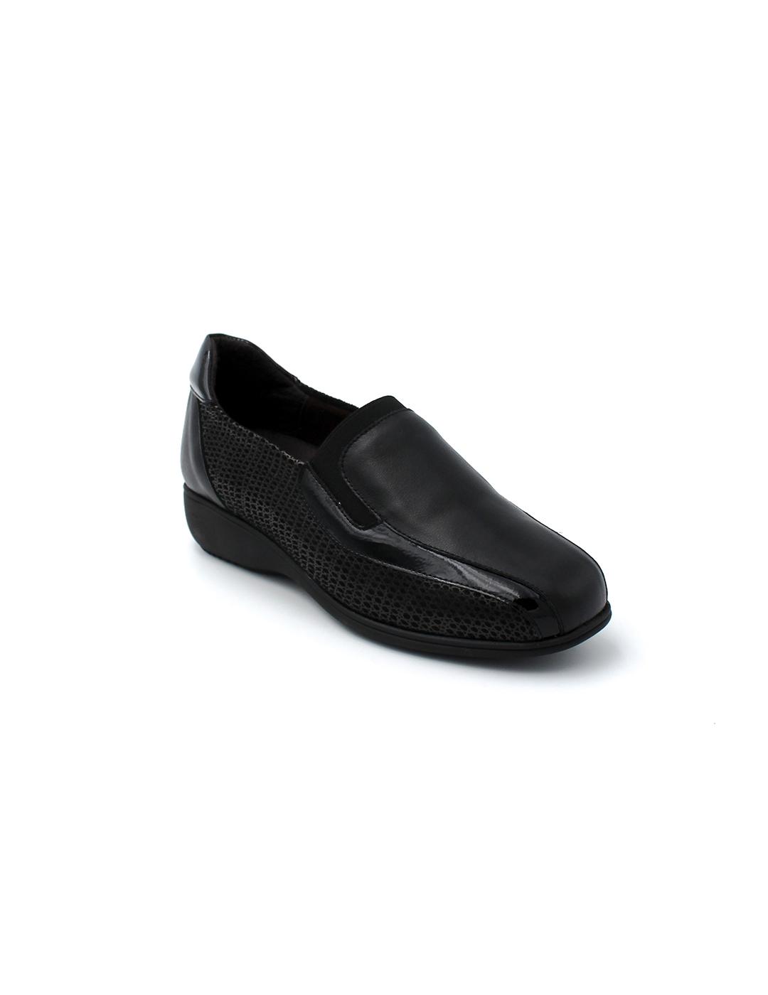 Zapato Clásico Elástico Doctor Cutillas 53577 Negro Mujer