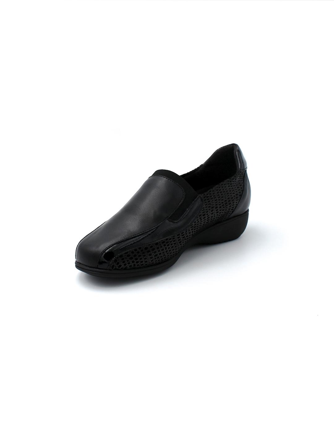 Zapato Clásico Elástico Doctor Cutillas 53577 Negro Mujer