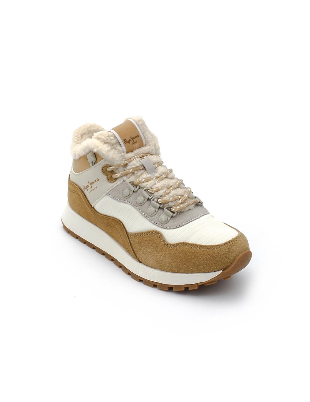 Botín Deportivo Ante Pepe Jeans PLS60018 838 Beige Mujer