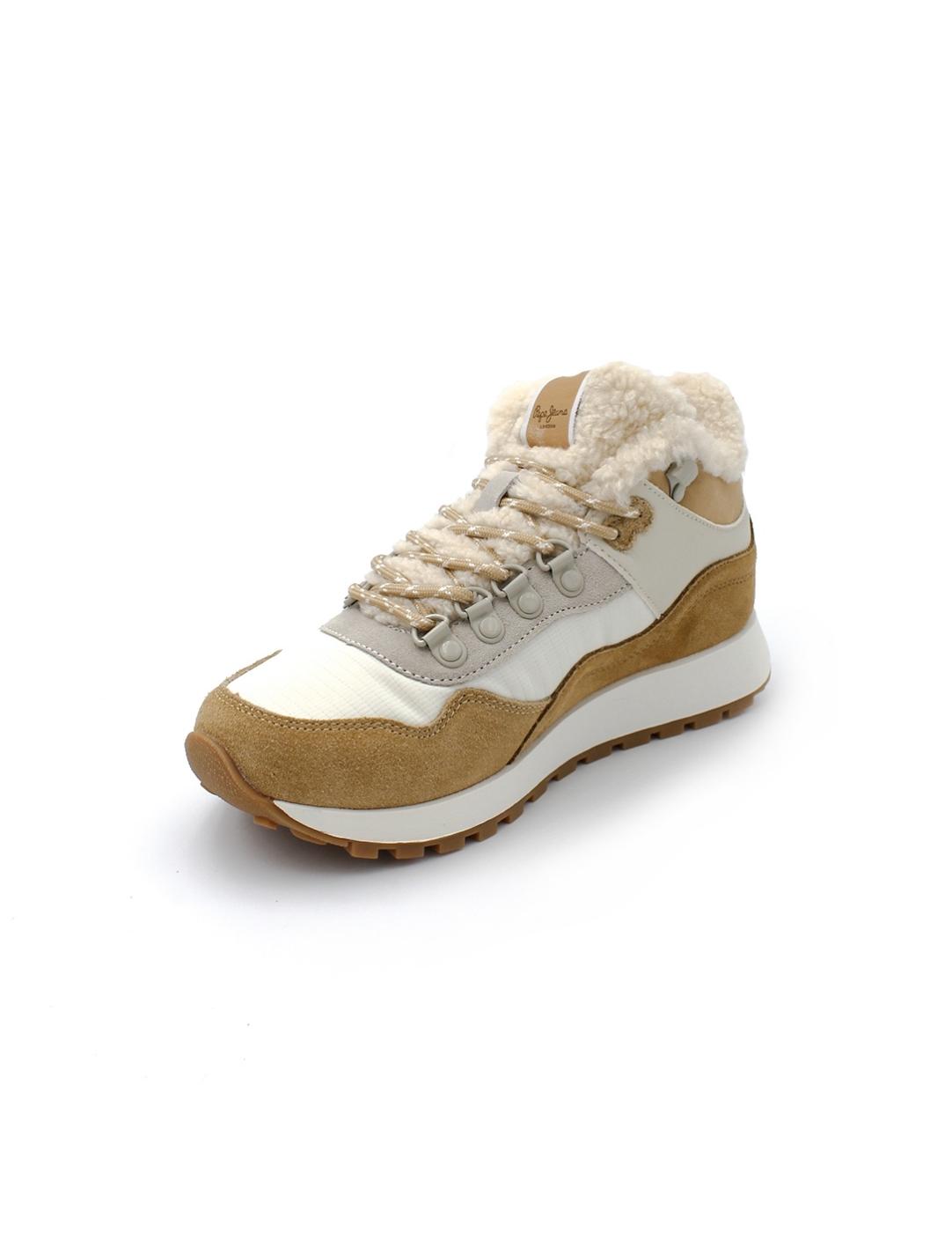 Botín Deportivo Ante Pepe Jeans PLS60018 838 Beige Mujer