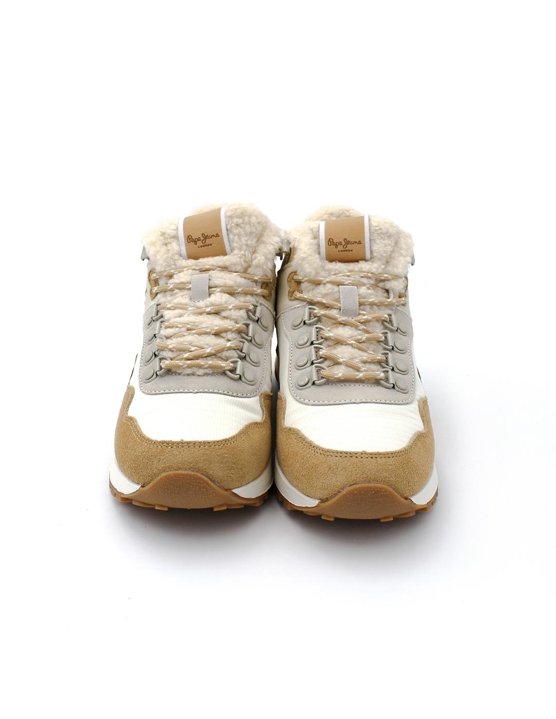 Botín Deportivo Ante Pepe Jeans PLS60018 838 Beige Mujer