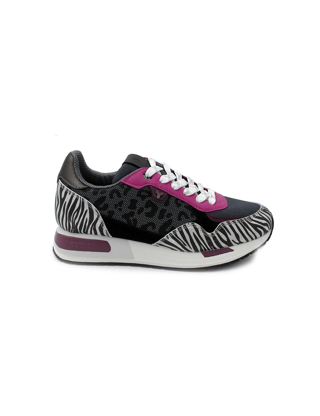 Deportiva Bonnie Yumas 53323 Animal print/Beige Mujer