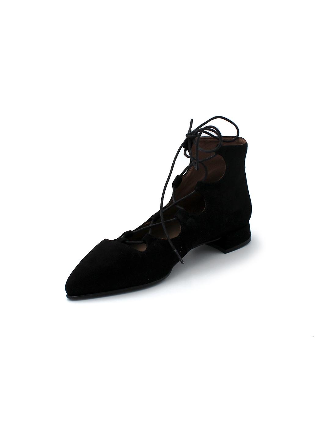 Zapato Gabriela Ante Ragazza Negro Mujer