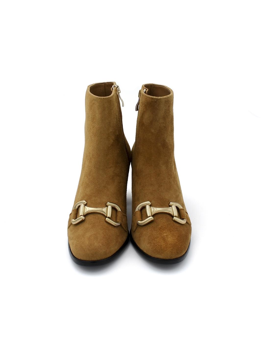 Botín Ante Conhac Daniela Shoes 24551 Coñac Mujer