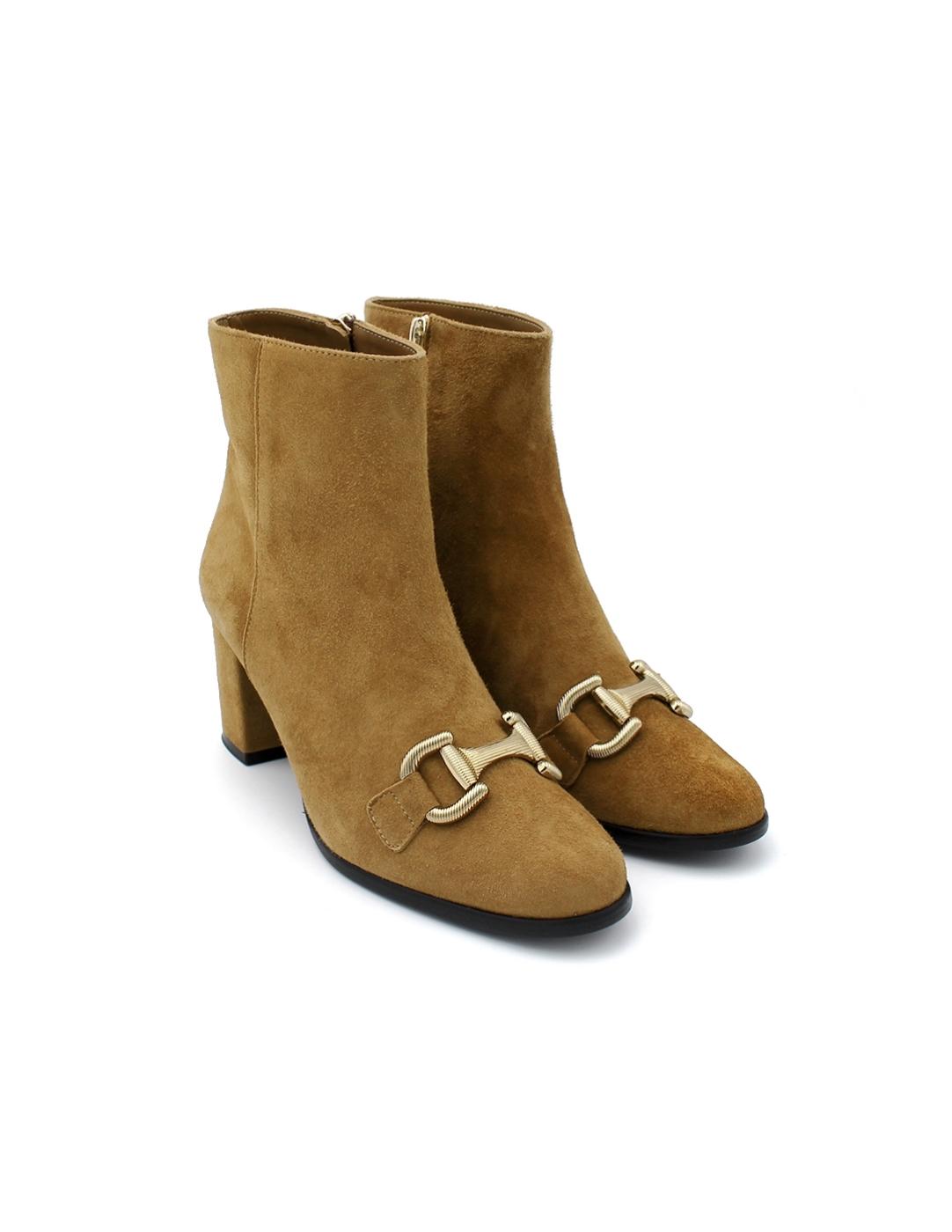 Botín Ante Conhac Daniela Shoes 24551 Coñac Mujer