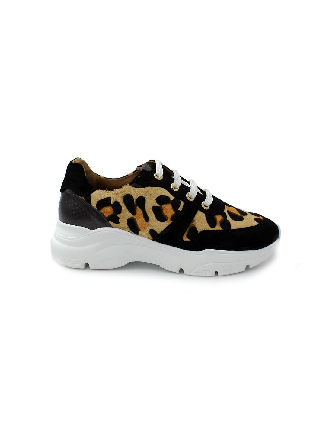 Deportivas Ante Daniela Shoes 24684 Leopardo/Rojo Mujer