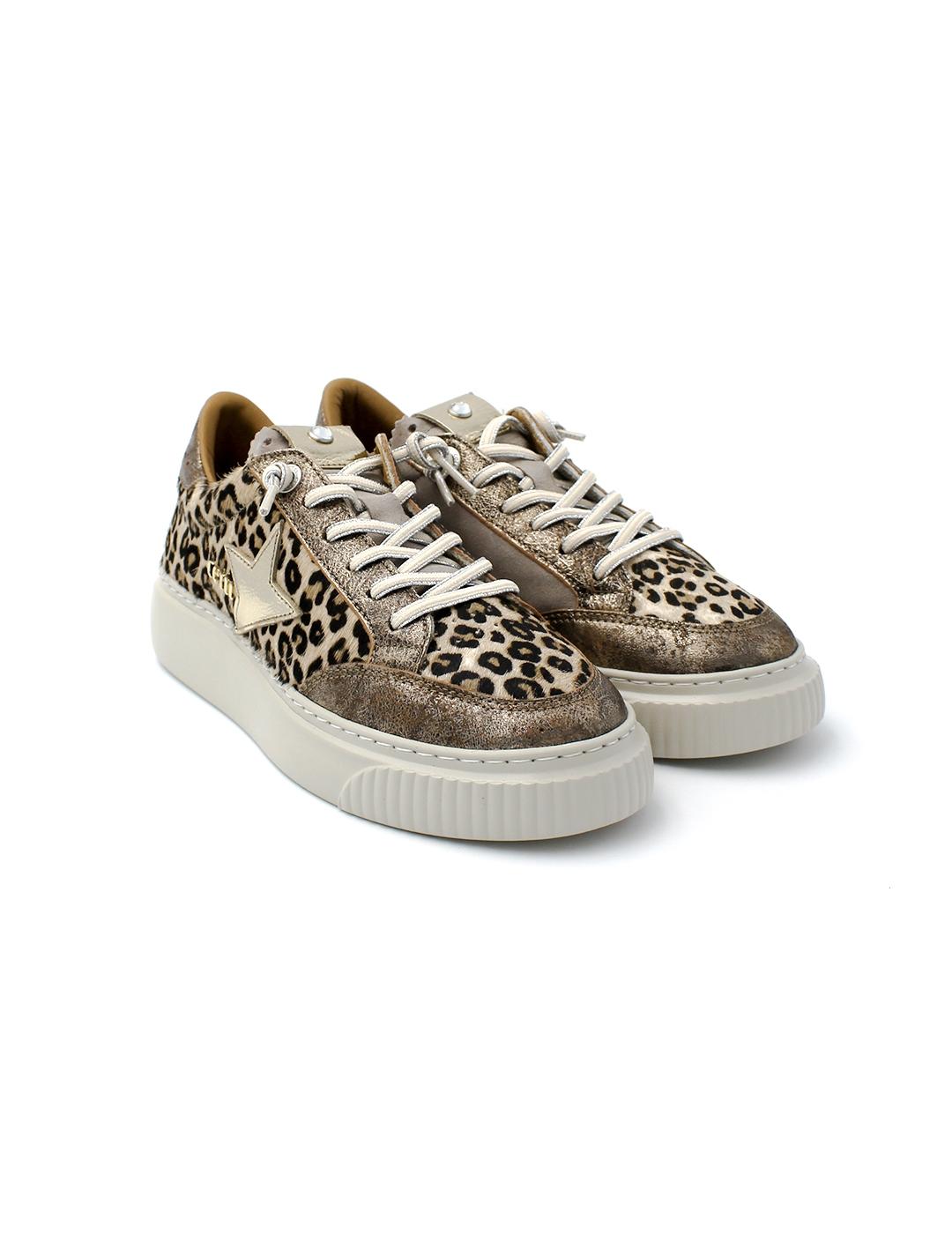 Bamba Cetti C-1320 Leopardo Metal Mujer