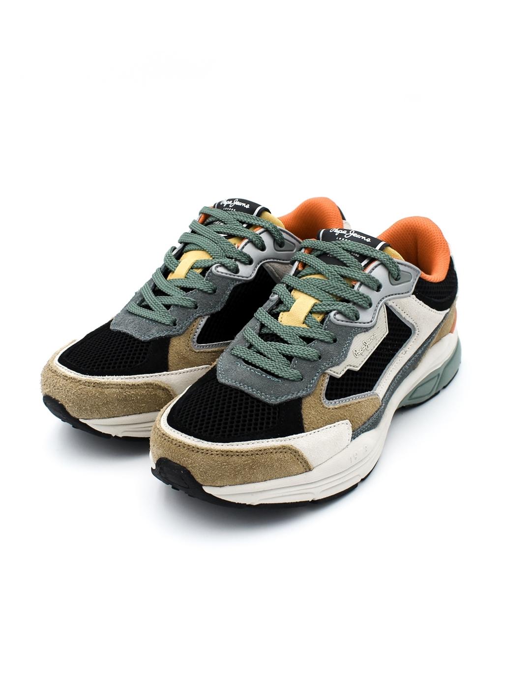 Zapatillas Dave Risen Pepe Jeans PMS60026 Taupe/Beige Hombre