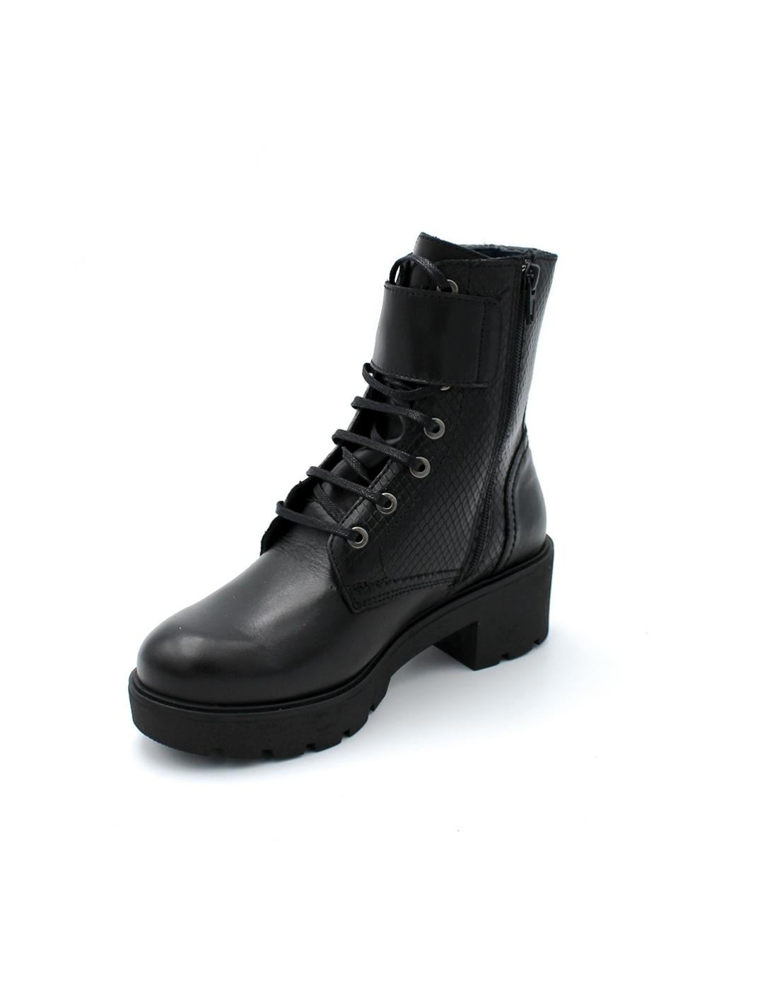 Botín Militar Baerchi 40503 Negro Mujer